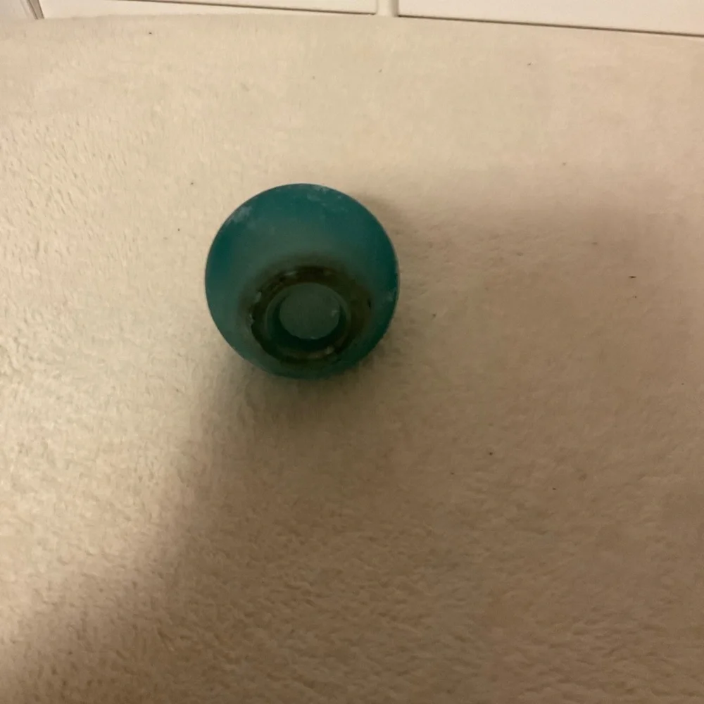 Elegant Blue Glass Vase
